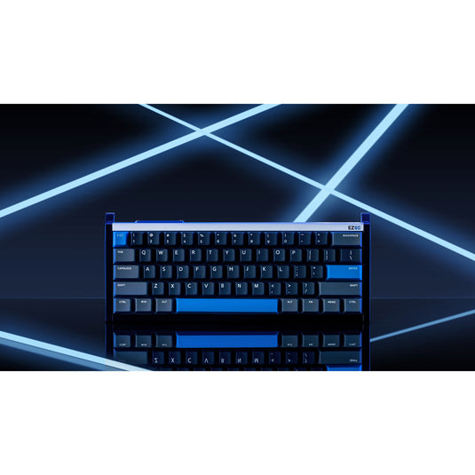 Iqunix ez60 magnetic switch gaming he keyboard (zwart, us lay-out (qwerty), gateron magnetic jade gaming, 60%, rgb, double shot pbt keycaps)