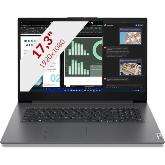 Lenovo v17 g4 (83a2004tmh) 17.3 laptop (grijs | i5-13420h | uhd graphics | 16 gb | 512 gb)