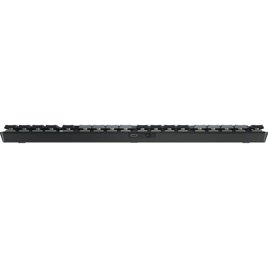 Cherry kw 550 mx lp mechanisch toetsenbord (zwart, us lay-out (qwerty), mx low profile 2.0 ivory, 96%, white leds, pbt keycaps)