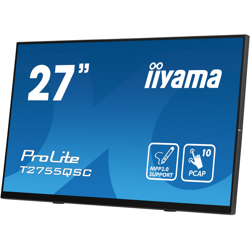 Load image into Gallery viewer, Iiyama prolite t2755qsc-b1 27 touchscreen monitor (zwart, hdmi, displayport, 2x usb-a, usb-b)
