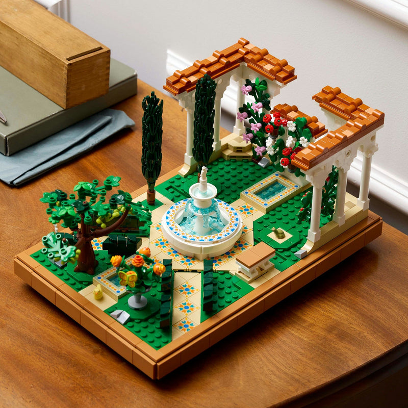 Load image into Gallery viewer, Lego icons - tuin met fontein constructiespeelgoed (10359)
