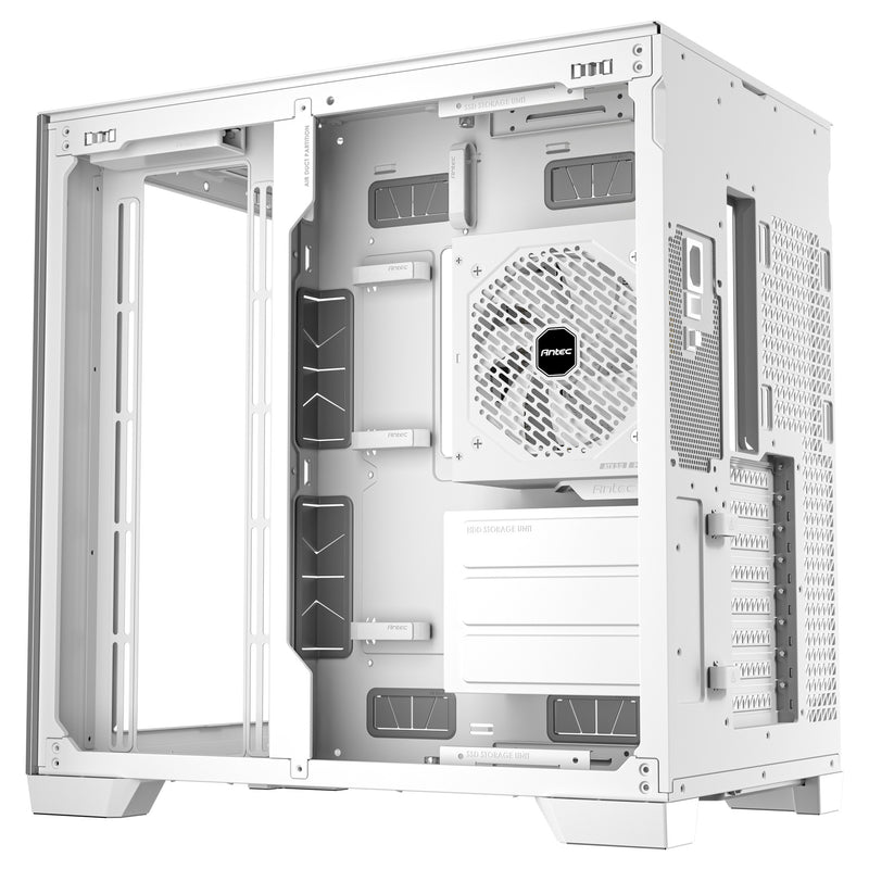 Load image into Gallery viewer, Antec c8 midi tower behuizing (wit zilver | 2x usb-a | 1x usb-c | tempered glass)
