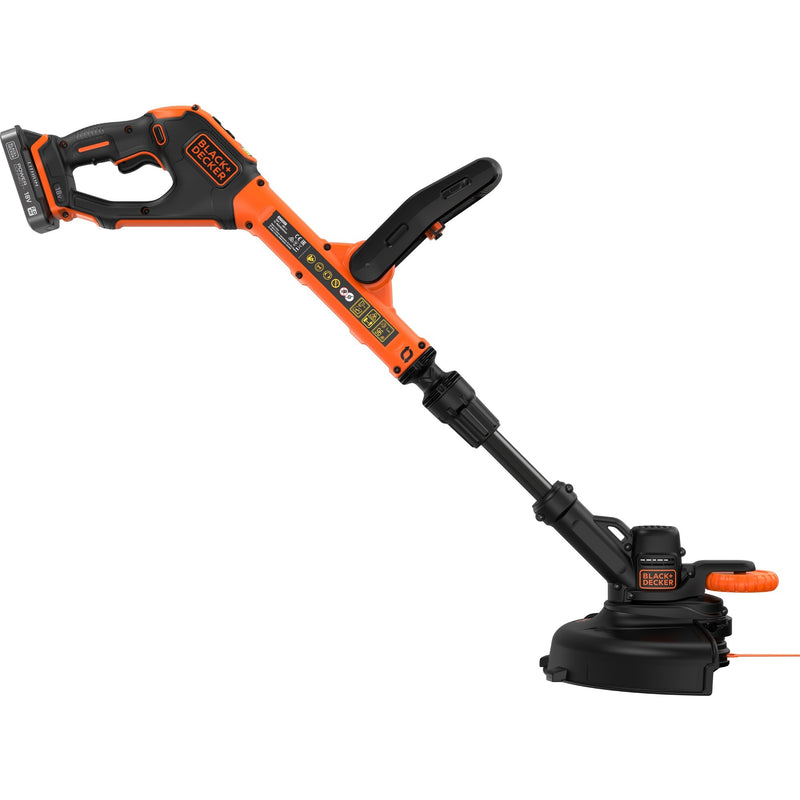 Load image into Gallery viewer, Black+decker 18v afs grastrimmer met accu (zwart oranje, 28 cm accu inbegrepen)
