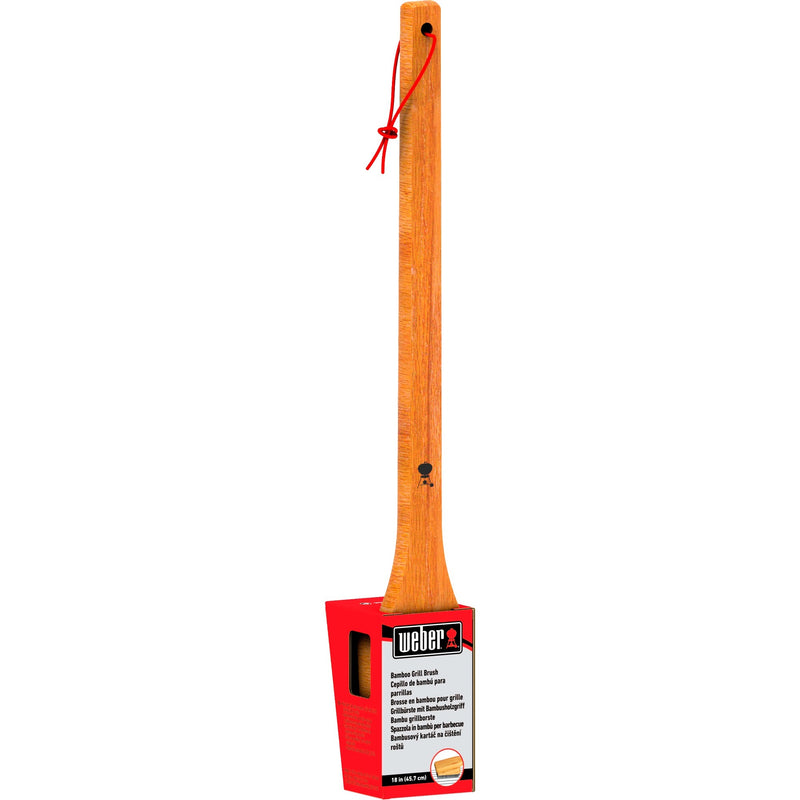 Load image into Gallery viewer, Weber reinigingsborstel - bamboe grillreinigingsborstel (45 cm)
