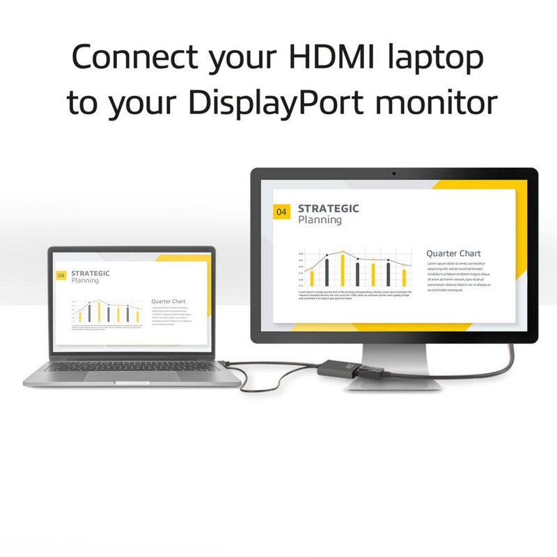 Load image into Gallery viewer, Act connectivity hdmi naar displayport adapter, 4k@60hz (zwart)
