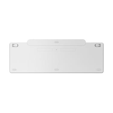 Lenovo 800 self-charging bluetooth keyboard (wit, us lay-out (qwerty), plunger, 100%, plunger switch, bluetooth 5.1, usb-c)