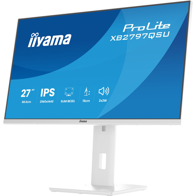 Load image into Gallery viewer, Iiyama prolite xb2797qsu-w1 27 monitor (wit (mat), hdmi, displayport, usb, audio)
