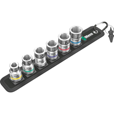 Wera belt c 1 zyklop doppenset, 1 2 dopsleutel (zwart, 7-delig, met vasthoudfunctie)