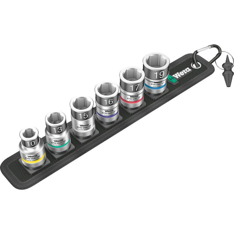 Load image into Gallery viewer, Wera belt c 1 zyklop doppenset, 1 2 dopsleutel (zwart, 7-delig, met vasthoudfunctie)
