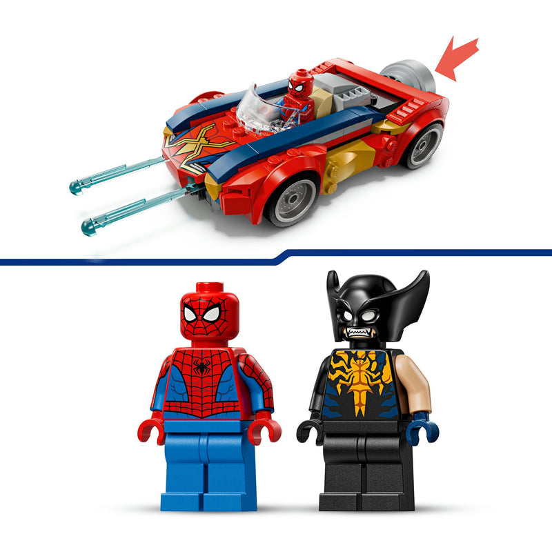 Load image into Gallery viewer, Lego super heroes 76336 marvel spider-man auto vs. venomized wolverine
