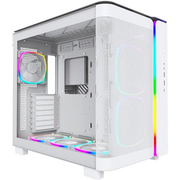 Load image into Gallery viewer, Montech king 95 pro midi tower behuizing (wit | 2x usb-a | 1x usb-c | rgb | tempered glass)
