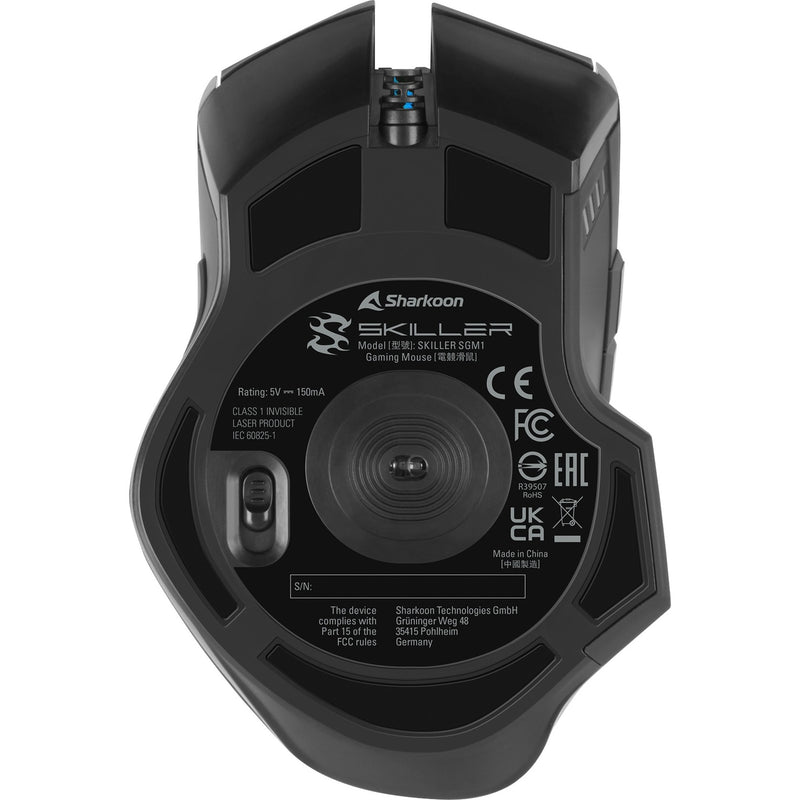 Load image into Gallery viewer, Sharkoon skiller sgm1 rgb gaming muis (zwart, 10.800 dpi, rgb leds)
