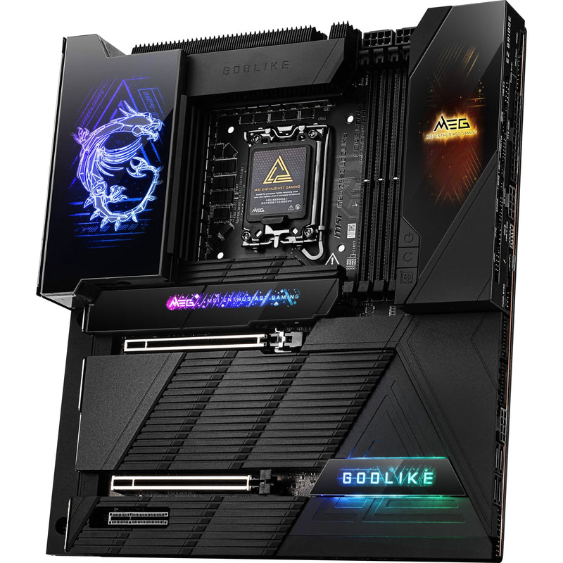 Load image into Gallery viewer, Msi meg z890 godlike socket 1851 moederbord (zwart, raid, 10gb-lan, 5gb-lan, wlan, bt, sound, e-atx)
