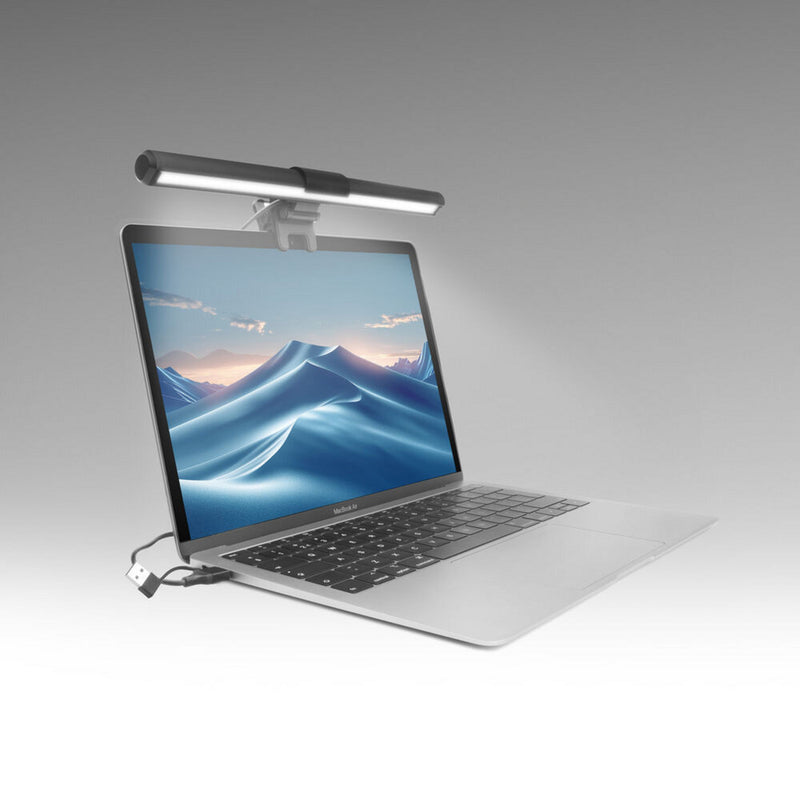 Load image into Gallery viewer, Act connectivity dimbare clip-on laptop led-lichtbalk led-bar (zwart, usb-voeding, 3000k-6500k)
