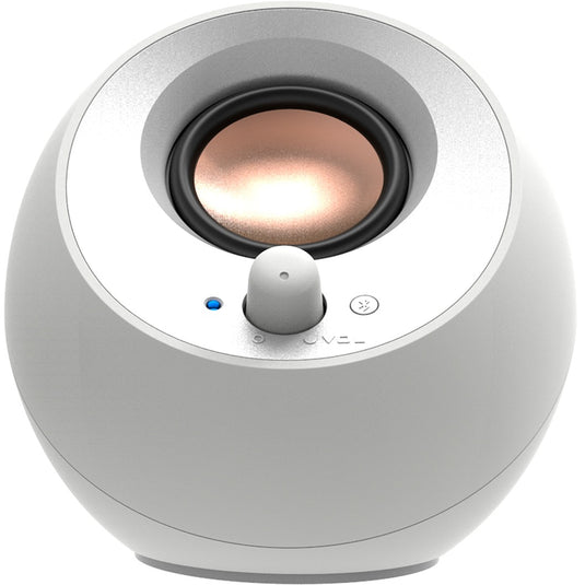 Creative pebble v3 pc-luidspreker (wit, bluetooth, usb-c, aux)