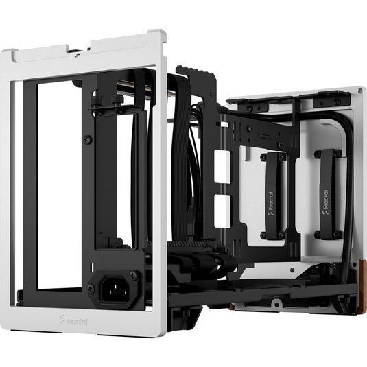 Fractal design terra mini tower behuizing (zilver houtkleur | 1x usb-a | 1x usb-c)