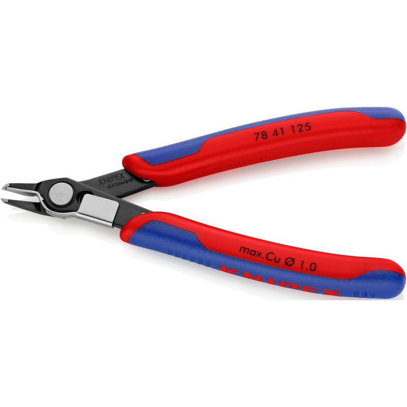 Load image into Gallery viewer, Knipex electronic super knips 78 41 125 elektronica-tang (rood blauw)

