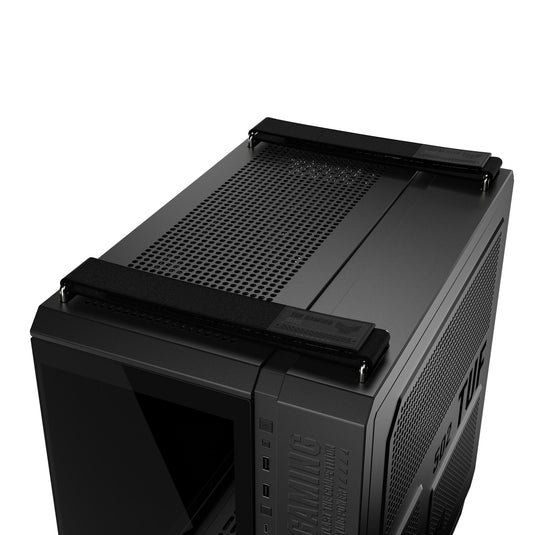 Asus tuf gaming gt502 horizon argb midi tower behuizing (zwart | 3x usb-a | 1x usb-c | tempered glass)