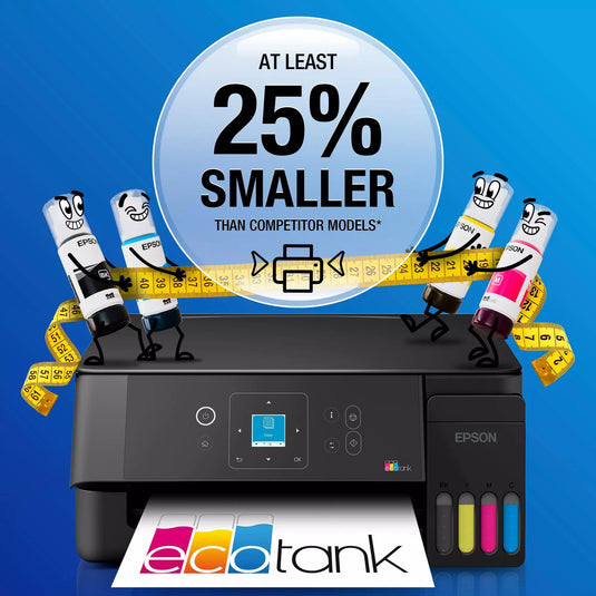 Epson ecotank et-2922 all-in-one inkjetprinter (zwart, scannen, kopiëren, wi-fi, inclusief tot 3 jaar inkt, c11cl63416)
