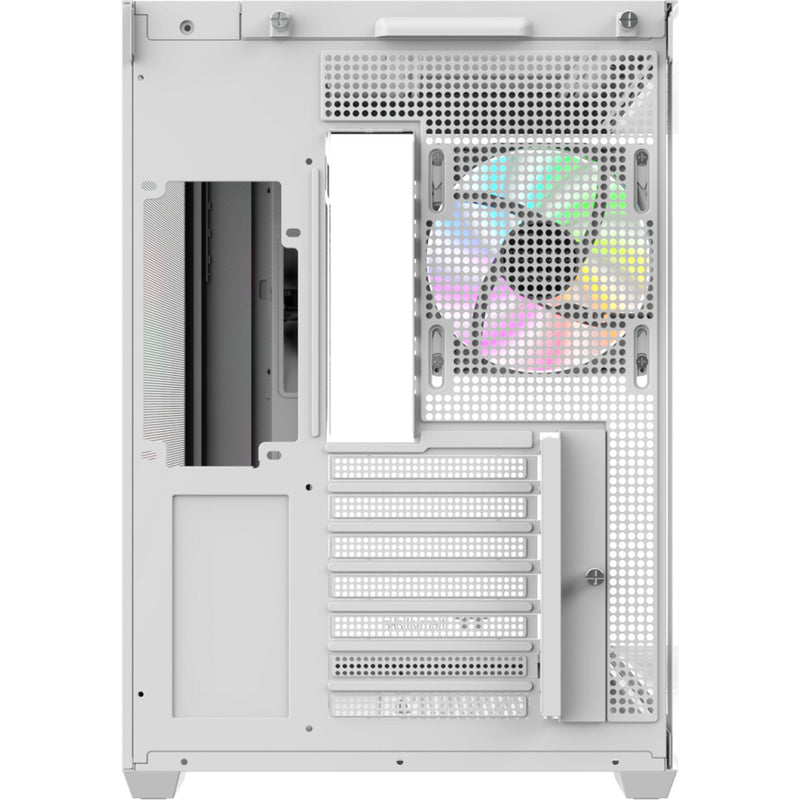 Load image into Gallery viewer, Thermaltake view 380 ws argb snow midi tower behuizing (wit houtkleur | 2x usb-a | 1x usb-c | rgb | tempered glass)
