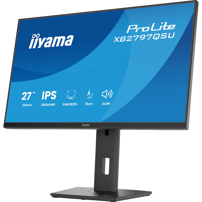 Load image into Gallery viewer, Iiyama prolite xb2797qsu-b1 27 monitor (zwart (mat), hdmi, displayport, usb, audio)
