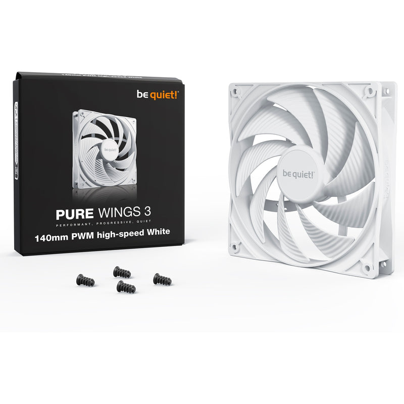 Load image into Gallery viewer, Be quiet! pure wings 3 pwm high-speed case fan (wit, 140 x 140 x 25 mm)
