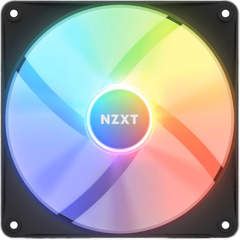 Load image into Gallery viewer, Nzxt f140 rgb core case fan (zwart, 140 x 140 x 26 mm, pwm, zonder controller)
