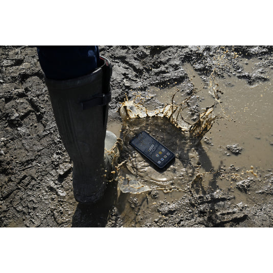 Jcb toughphone e50 smartphone (zwart, 128 gb, android 16)