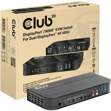 Club 3d csv-7210 kvm-switch (zwart)