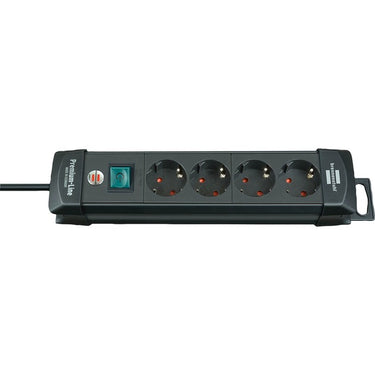 Brennenstuhl premium-line stekkerdoos 4-voudig zwart 1,8m h05vv-f 3g1,5