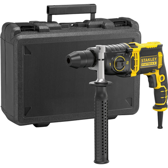 Stanley fatmax 1100w klopboormachine (geel zwart, 2 versnellingen, met koffer)