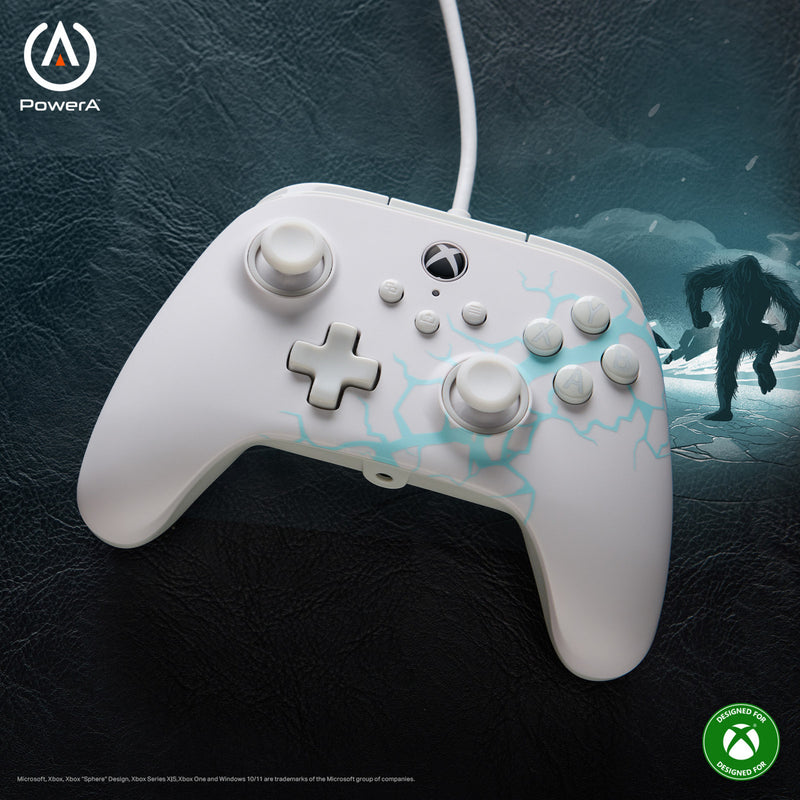Load image into Gallery viewer, Powera advantage controller met kabel voor de xbox series x|s - poolijs (wit blauw, xbox series x|s, xbox one, pc)
