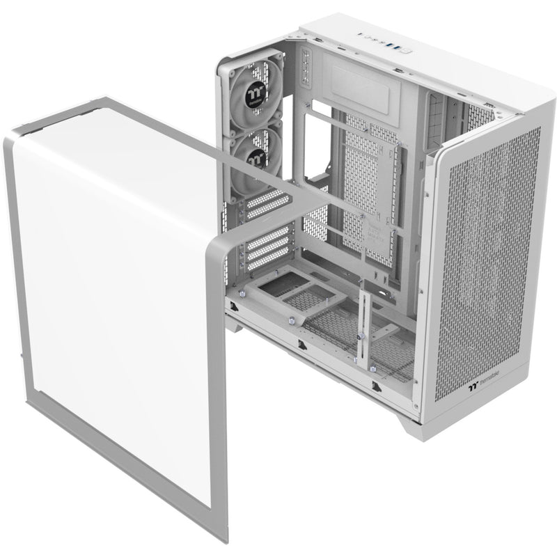 Load image into Gallery viewer, Thermaltake view 390 air snow midi tower behuizing (wit | 2x usb-a | 1x usb-c | tempered glass)
