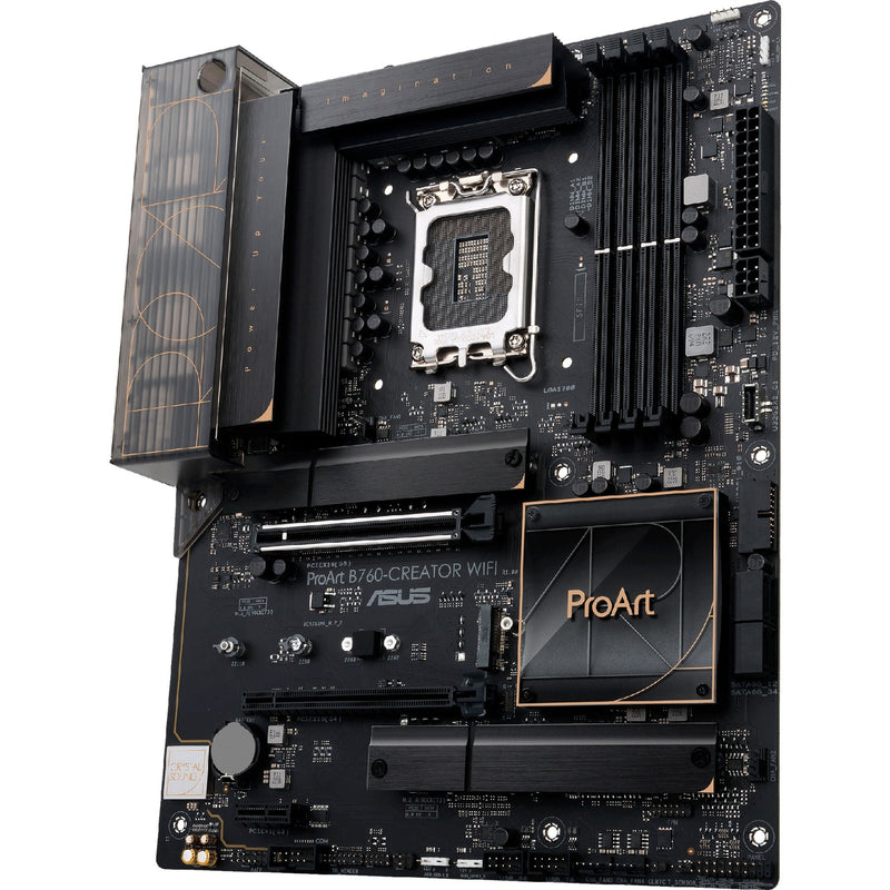 Load image into Gallery viewer, Asus proart b760-creator wifi socket 1700 moederbord (zwart brons, raid, 2.5 gb-lan, gb-lan, wi-fi 6, bt, sound, atx)
