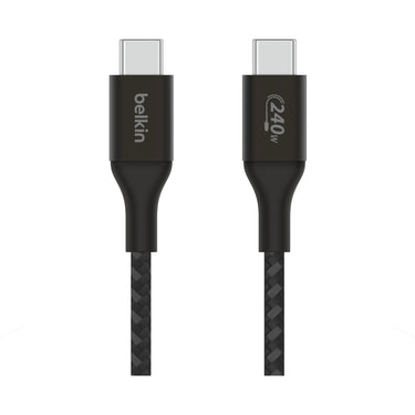 Belkin boostcharge usb-c > usb-c kabel (zwart, 1 meter, 240 w)