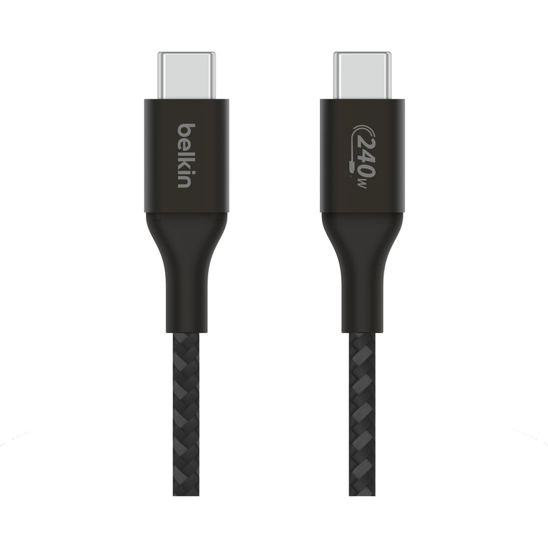 Load image into Gallery viewer, Belkin boostcharge usb-c > usb-c kabel (zwart, 1 meter, 240 w)
