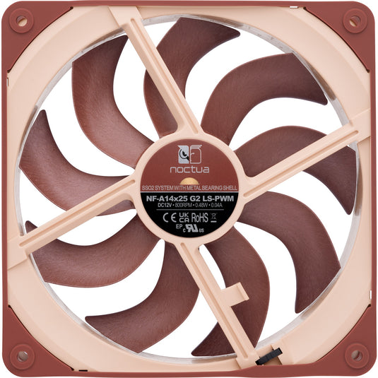 Noctua nf-a14x25 g2 ls-pwm case fan (bruin beige, 140 x 140 x 25 mm)