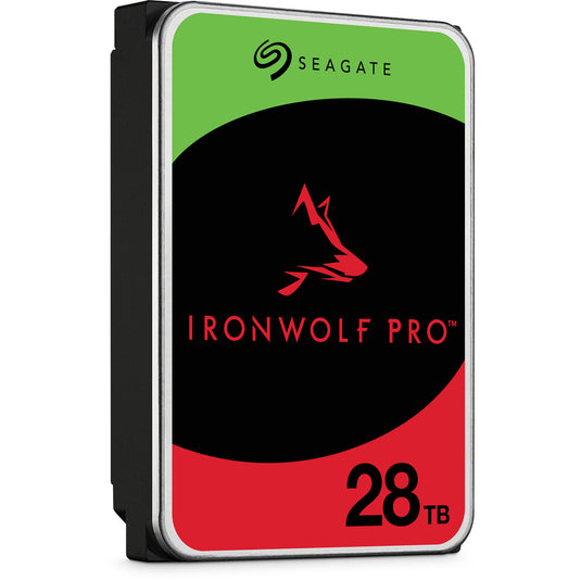 Seagate ironwolf pro 28 tb harde schijf (st28000nt000, sata 600, 24 7)