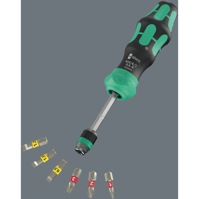 Load image into Gallery viewer, Wera kraftform kompakt 25 ra-r met etui, 6‑delig bitset (zwart groen)
