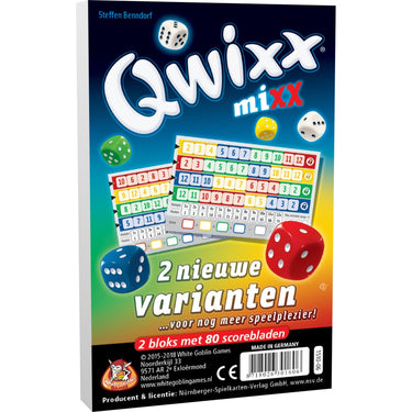 White goblin games qwixx mixx dobbelspel (nederlands, uitbreiding, 2 - 5 spelers, 15 minuten, vanaf 8 jaar)