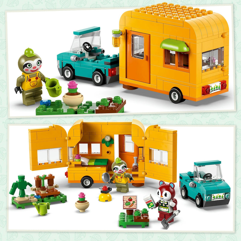 Load image into Gallery viewer, Lego animal crossing 77054 leifs caravan en winkel
