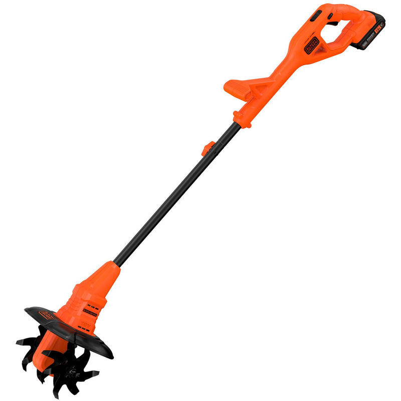 Load image into Gallery viewer, Black+decker betl1820l-qw 18v 2.0ah grondfrees (oranje zwart, 18v 2.0ah accu en 400ma lader inbegrepen)
