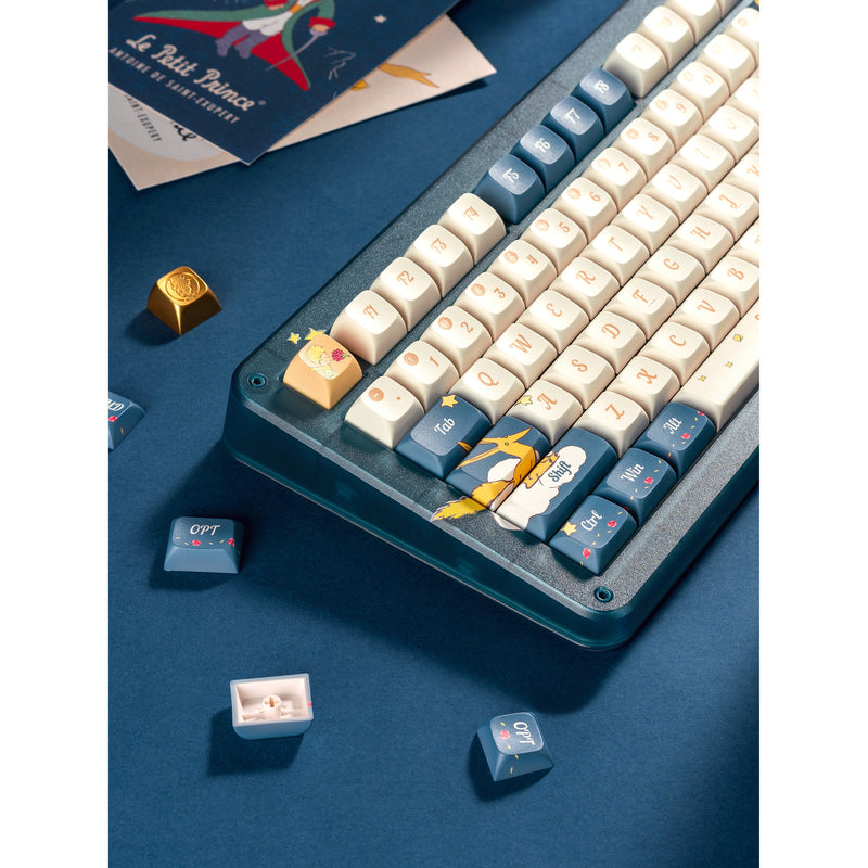Afbeelding laden in galerijviewer, Iqunix zx75 sky encounter wireless mechanical keyboard (blauw, us lay-out (qwerty), iqunix silent rose, 75%, rgb leds, hot-swappable, double-shot pbt, 2.4ghz | bluetooth 5.1 | usb-c)
