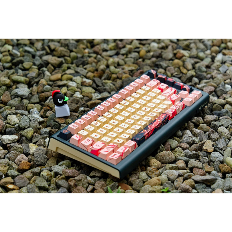 Load image into Gallery viewer, Ducky year of the snake 2025 limited edition rgb mechanisch gaming toetsenbord (zwart, us lay-out (qwerty), cherry mx2a brown, 75%, rgb, pbt dye-sub keycaps, hot-swap)
