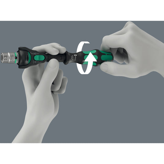 Wera 8000 b black edition zyklop speed ratel met 3 8 aandrijving (zwart groen)