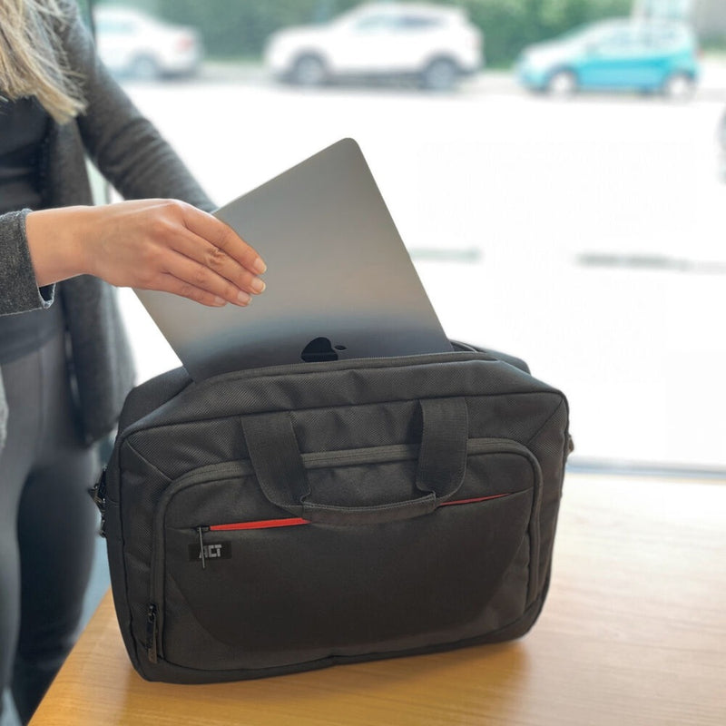 Load image into Gallery viewer, Act connectivity suburb schoudertas voor laptops tot 15,6 laptoptas (zwart)
