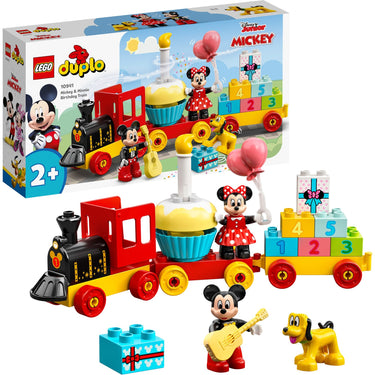 Lego duplo disney mickey minnie verjaardagstrein, bouwbaar speelgoed voor peuters 10941