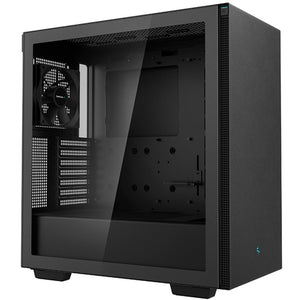 Deepcool ch510 midi tower behuizing (zwart | 2x usb-a | tempered glass)