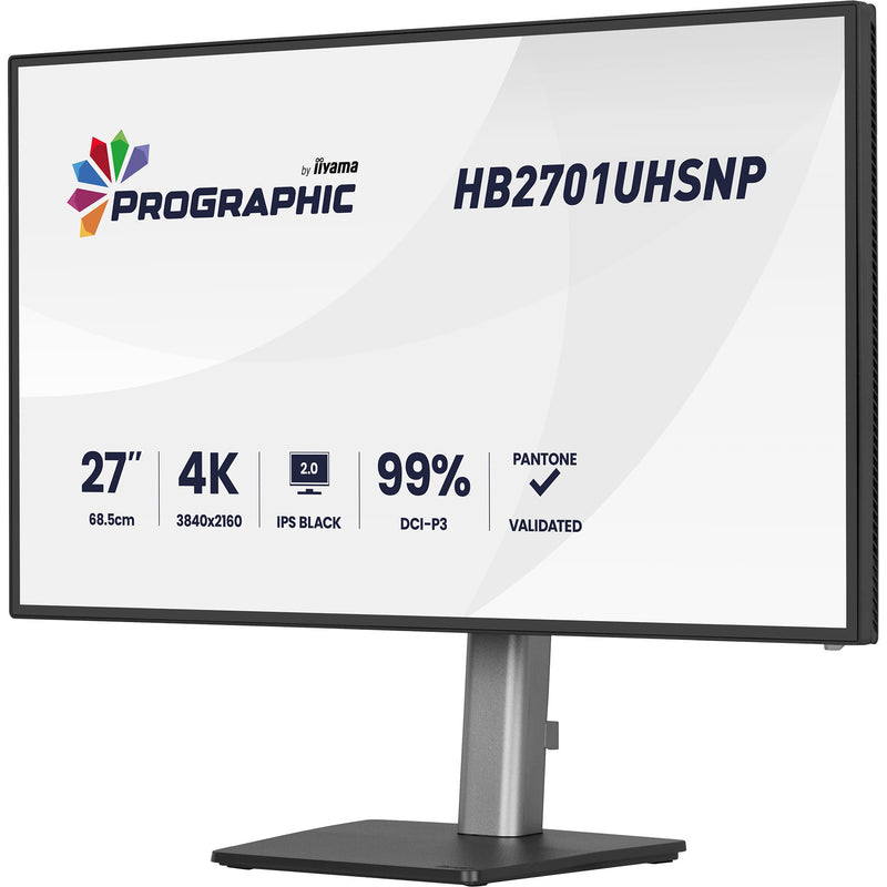 Load image into Gallery viewer, Iiyama prographic hb2701uhsnp-b1 27 4k uhd monitor (zwart (mat), hdmi, displayport, usb-c, audio)
