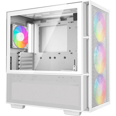Deepcool ch560 midi tower behuizing (wit | 1x usb-a | 1x usb-c | rgb | tempered glass)